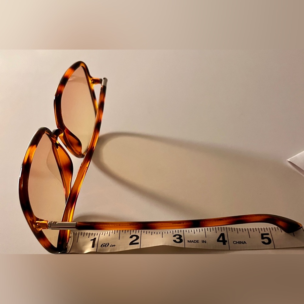 Oversized Square Tortoise Gradient Sunglasses Bro… - image 6